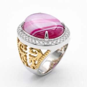 Sulemani Aqeeq Ring Pink New Color
