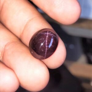 Original Elegant Star Ruby Black Real (star Yaqoot)
