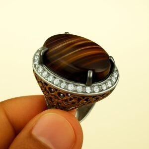 Sulemani Aqeeq Ring Old Original Lab-Test Certified