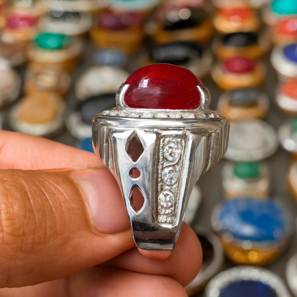 Anari Irani Yaqoot Ring 100 - Gemstone Hub