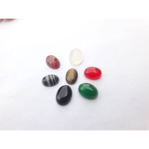 Pack of 7 Sulemani Aqeeq/Akik/Agate Gemstones 14g–17g
