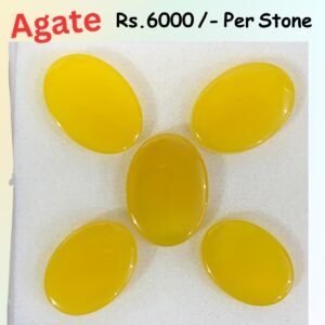 Yellow Aqeeq Stone - Top Quality