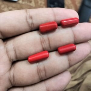 Red Coral Marjan Gemstone 5.5 CRT ± 1 CRT (Nag) Stone