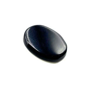 Natural Black Agate Gemstone 5.45ct