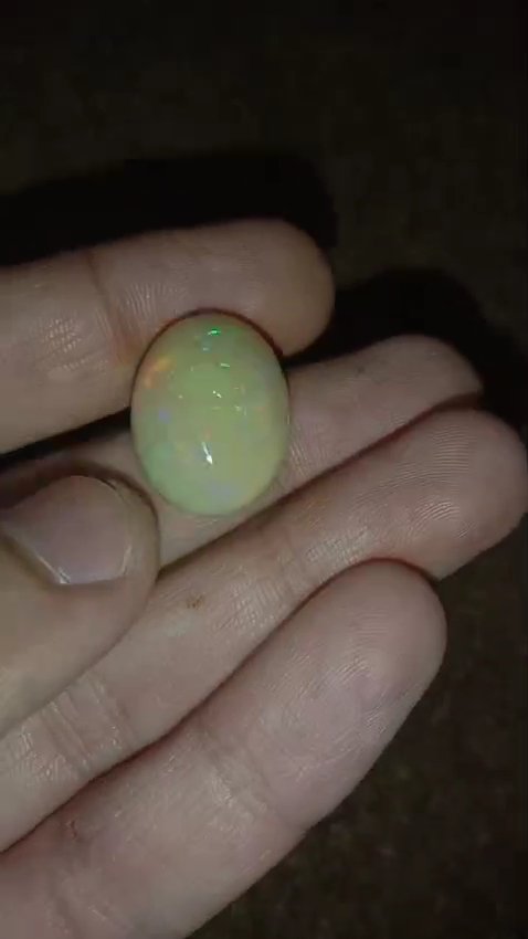 Australian White Opal 13 5 - Gemstone Hub