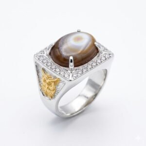 Sulemani Aqeeq Black Ring