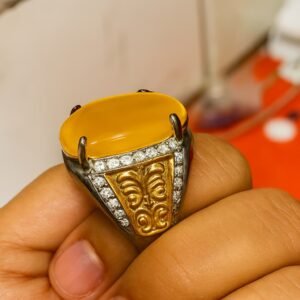 Yemeni Aqeeq Ring for Men