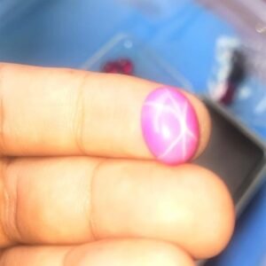 Original Elegant Pink Ruby Star (Star Yaqoot) Real 8.0