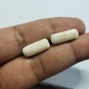 100 % Original Netural White Coral Marjan Gemstone 6.0