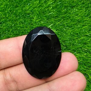 Natural Black Aqeeq Gemstone 12.52 Gram