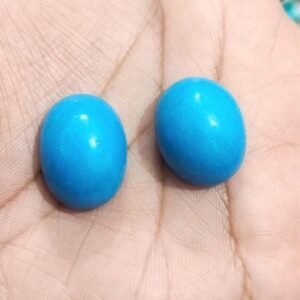 Blue Oval (Turquoise) China Feroza Stone 33.5 CRT