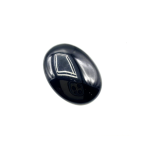 Natural Black Agate Gemstone 57.1ct