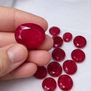 Natural Red Anari Gemstone Stone ≈1–2g (5–10 CRT)
