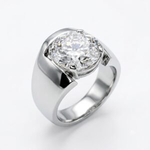 6Ct Moissanite Solitaire Ring for Men