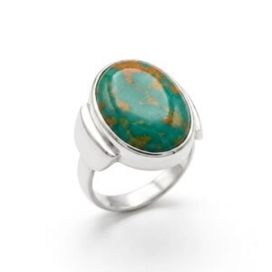Nishapuri Feroza Ring Natural Turquoise Gemstone