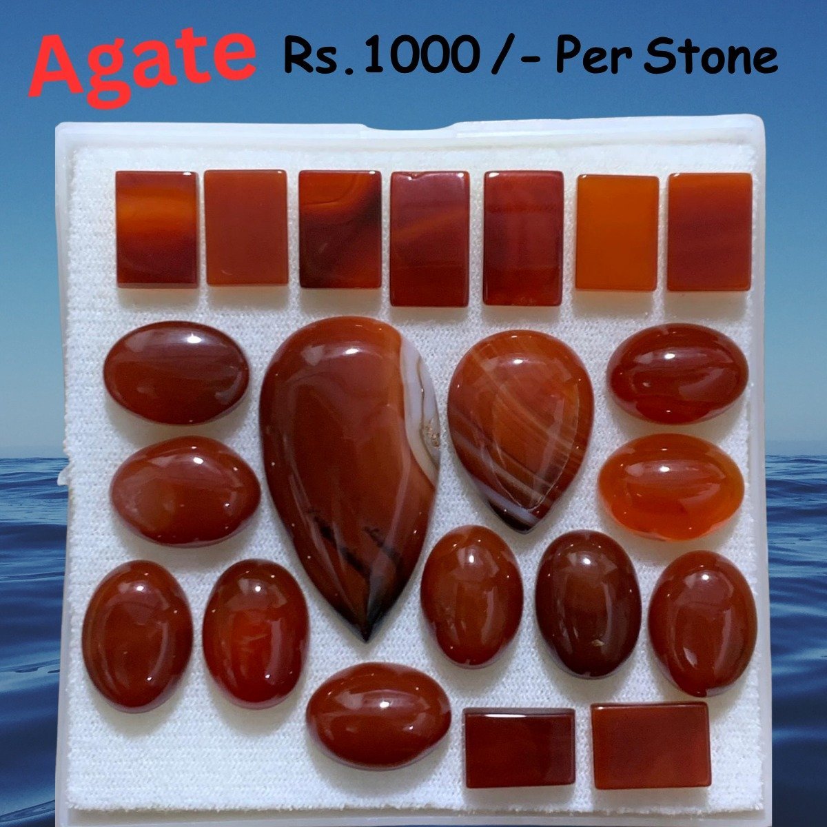 Red Aqeeq Stone