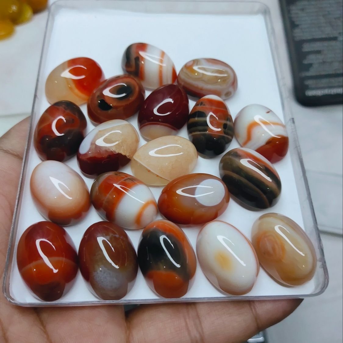 Original Irani Sulemani Haqeeq (Agate) Gemstone ≈7.8g