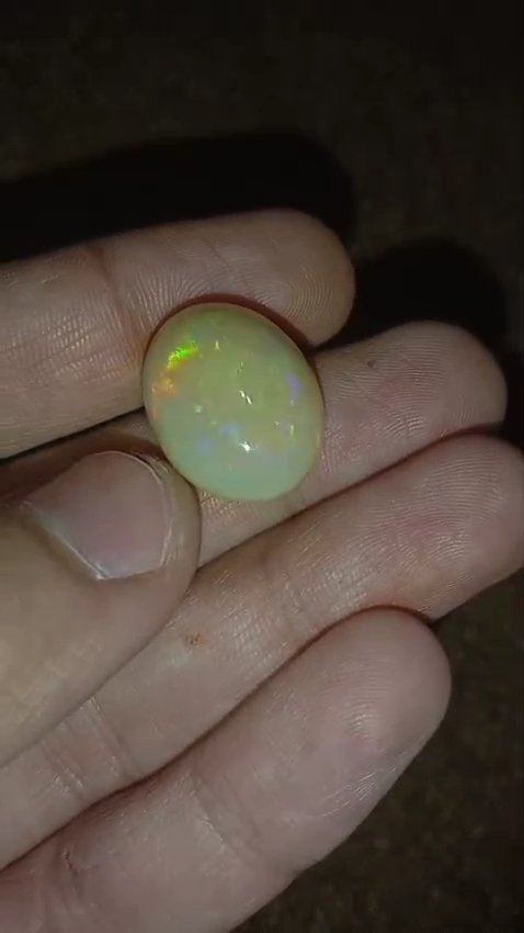 Australian White Opal 13 5 - Gemstone Hub