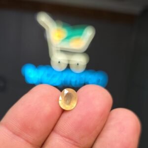 Premium Quality Pukhraj Stone (Yellow Sapphire) Natural 3.85 CRT