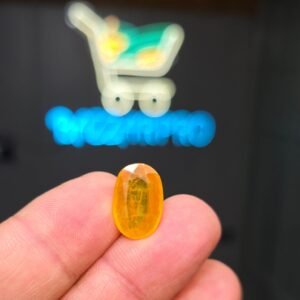 Premium Quality Indian Pukhraj Stone (Yellow Sapphire) Natural 12.90 CRT