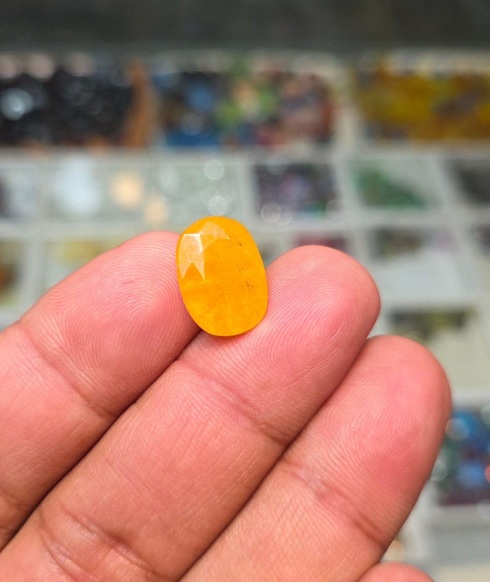 Premium Quality Indian Pukhraj Stone (Yellow Sapphire) Natural 14.85 CRT - Image 3