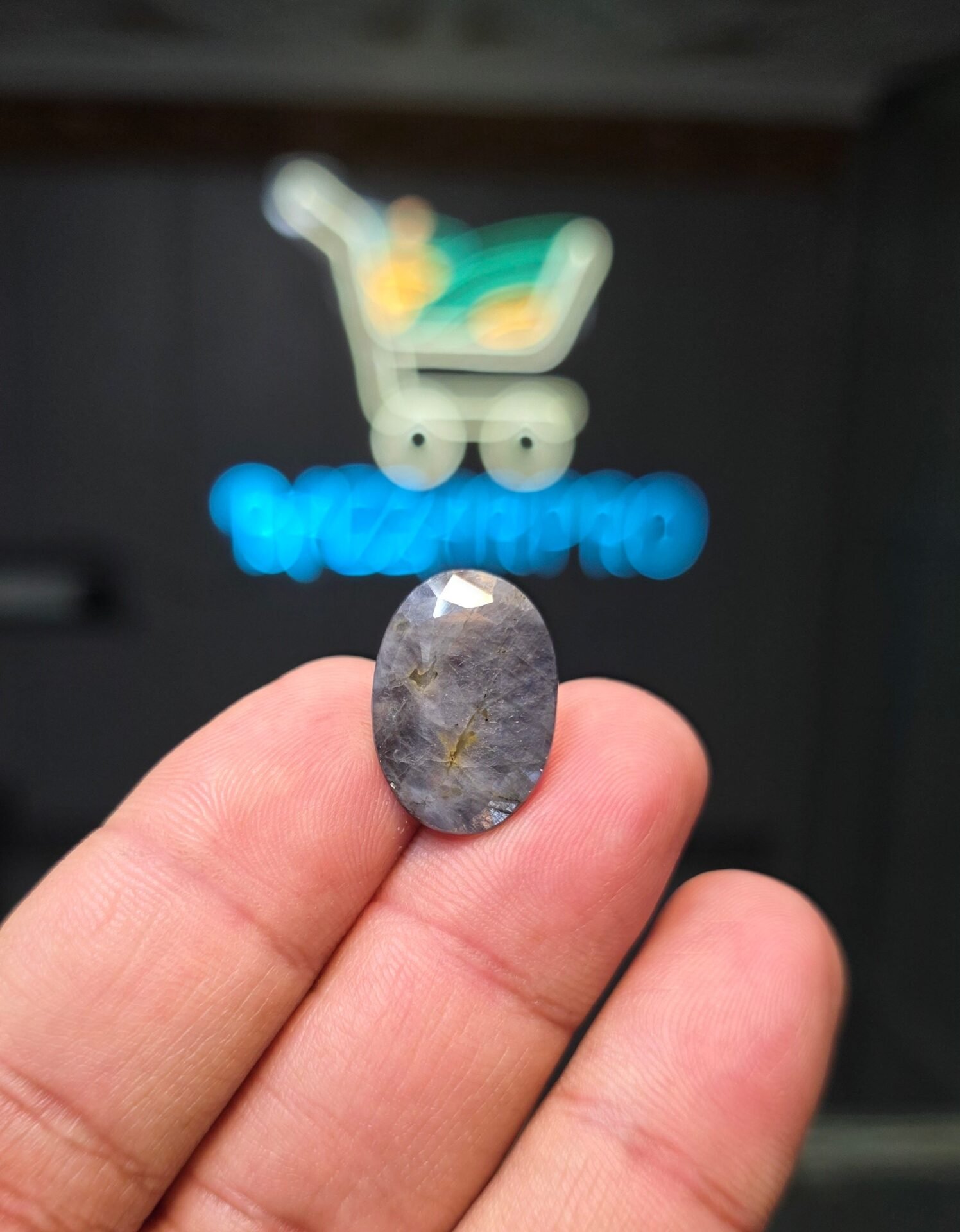 Premium Quality Kashmiri Neelam Stone (Sapphire) Natural 21.10 CRT