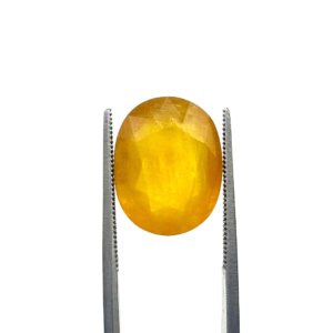 Natural Yellow Sapphire (Pukhraj) 14.15 Carat Round Loose Stone