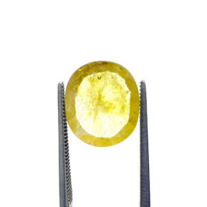Natural Yellow Sapphire (Pukhraj) 4.7 Carat Round Loose Stone