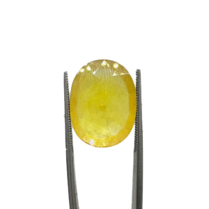 Natural Yellow Sapphire (Pukhraj) 12.45 Carat Round Loose Stone