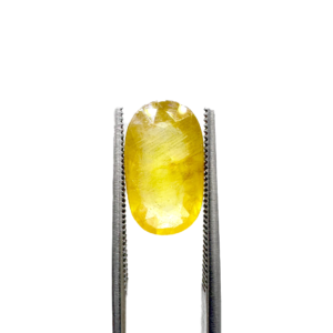 Natural Yellow Sapphire (Pukhraj) 4.5 Carat Round Loose Stone