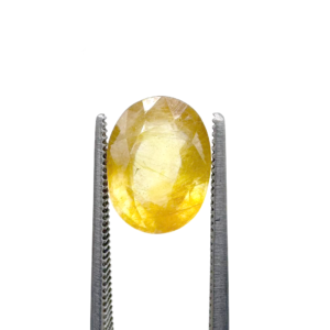Natural Yellow Sapphire (Pukhraj) 4.4 Carat Round Loose Stone