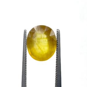 Natural Yellow Sapphire (Pukhraj) 4.4 Carat Round Loose Stone