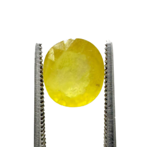 Natural Yellow Sapphire (Pukhraj) 2.95 Carat Round Loose Stone