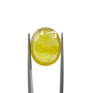 Natural Yellow Sapphire (Pukhraj) 15.35 Carat Round Loose Stone