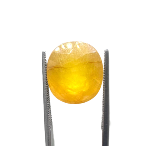 Natural Yellow Sapphire (Pukhraj) 14.3 Carat Round Loose Stone