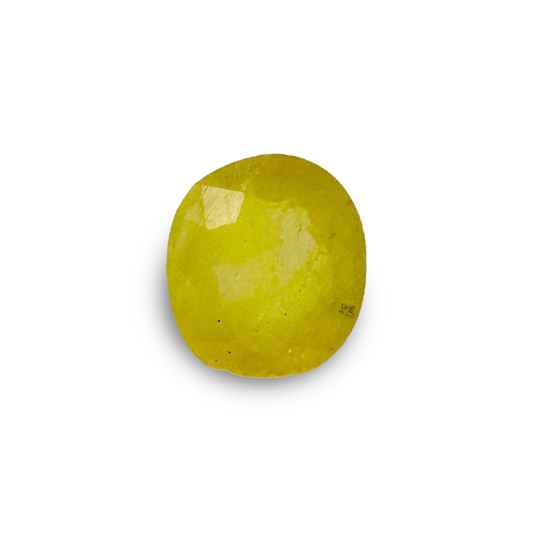 Natural Yellow Sapphire (Pukhraj) 2.95 Carat Round Loose Stone - Image 2