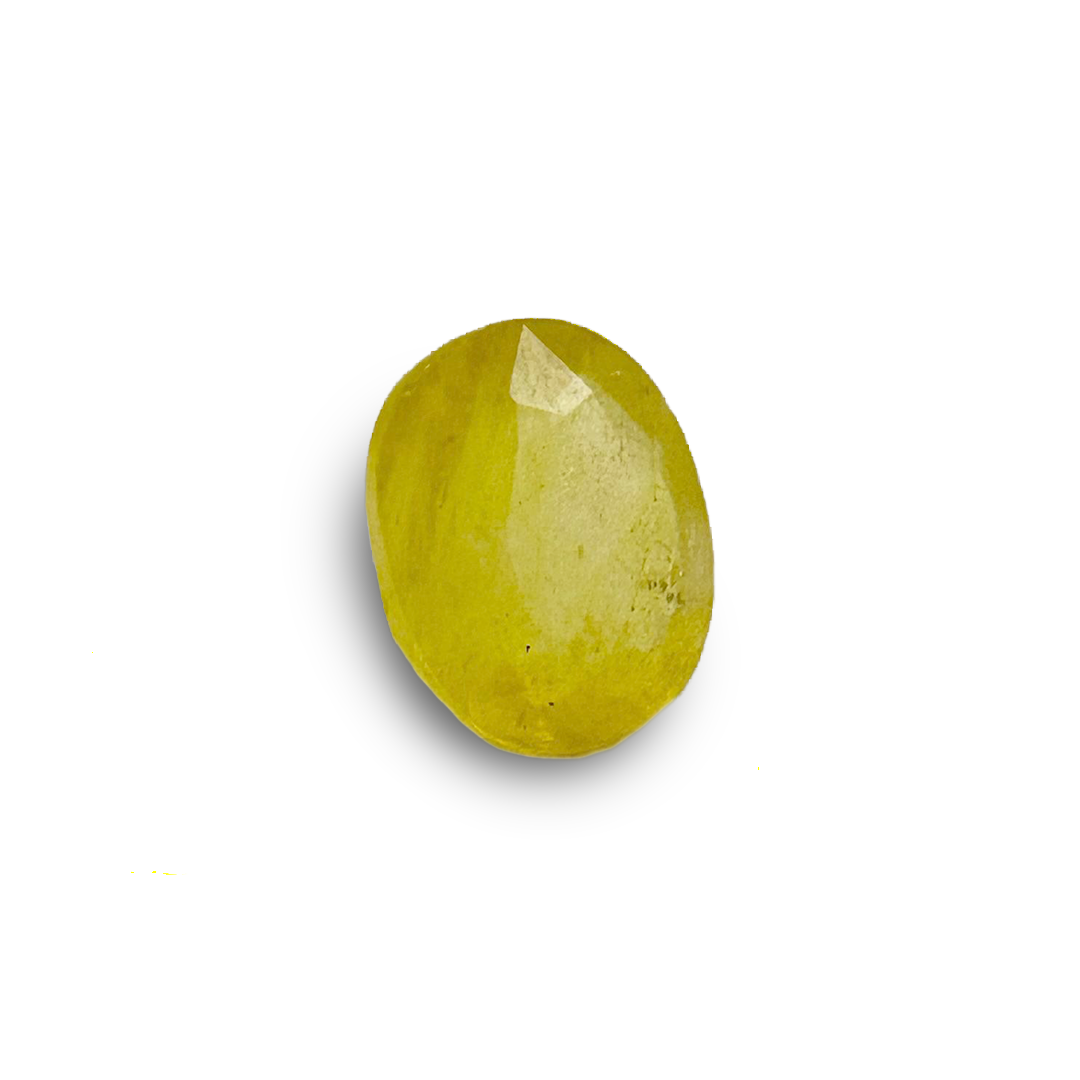 Natural Yellow Sapphire (Pukhraj) 2.95 Carat Round Loose Stone - Image 3