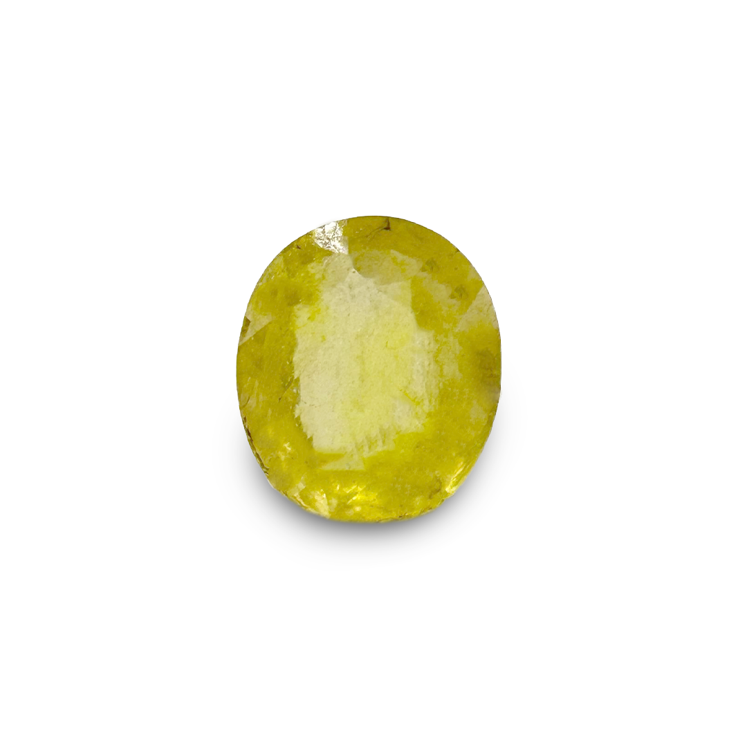 Natural Yellow Sapphire (Pukhraj) 3.5 Carat Round Loose Stone - Image 2