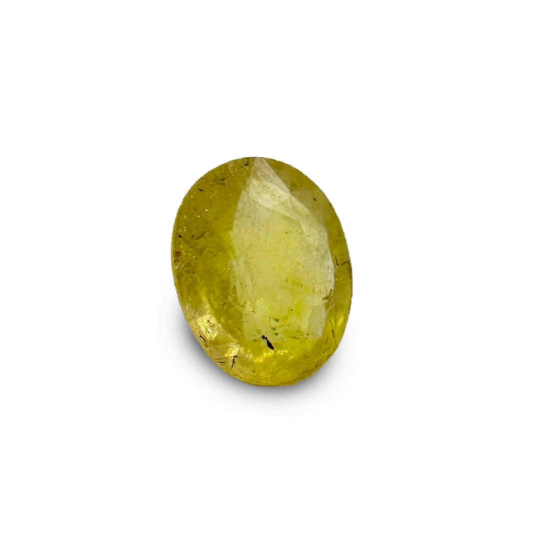 Natural Yellow Sapphire (Pukhraj) 3.5 Carat Round Loose Stone - Image 3