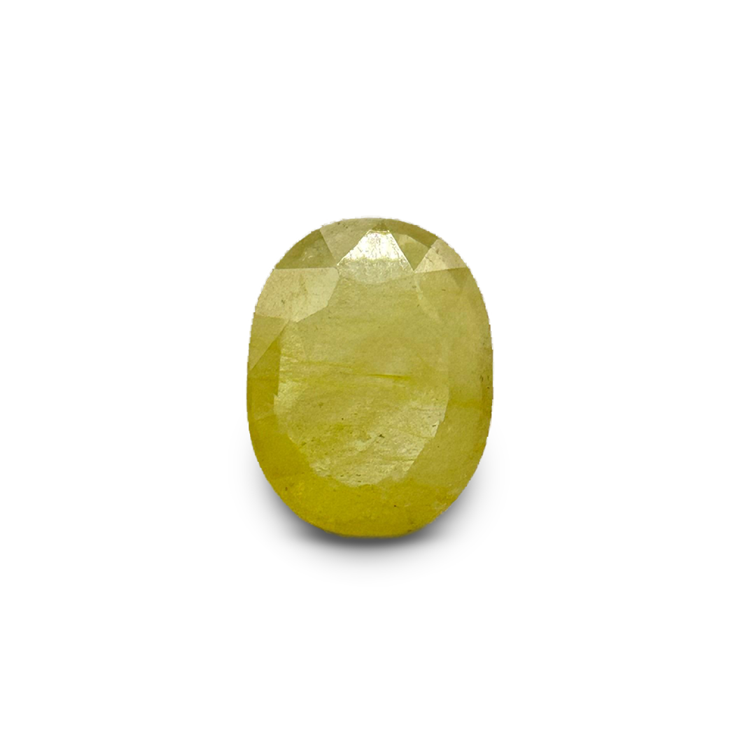 Natural Yellow Sapphire (Pukhraj) 3.6 Carat Round Loose Stone - Image 3