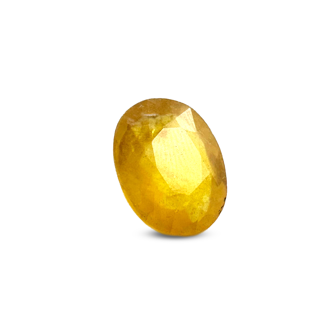 Natural Yellow Sapphire (Pukhraj) 13 Carat Round Loose Stone - Image 2
