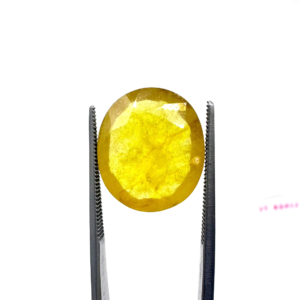 Natural Yellow Sapphire (Pukhraj) 12.75 Carat Round Loose Stone
