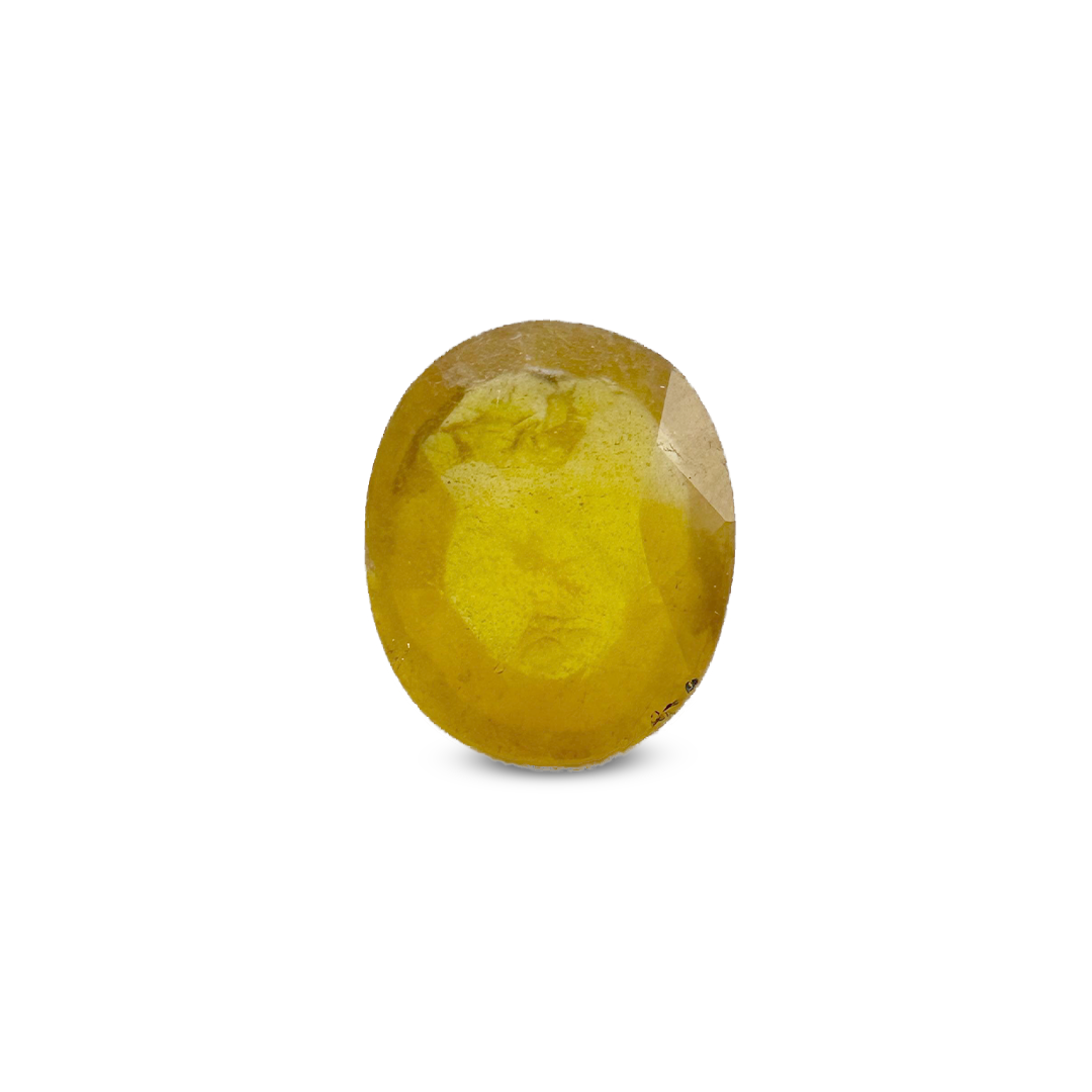 Natural Yellow Sapphire (Pukhraj) 13 Carat Round Loose Stone - Image 3